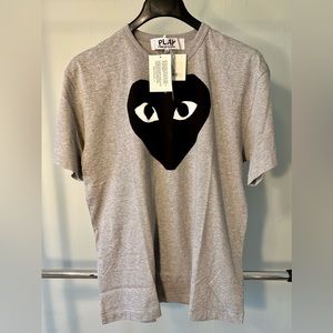 Commé des Garçons PLAY Printed Cotton Tee - Grey